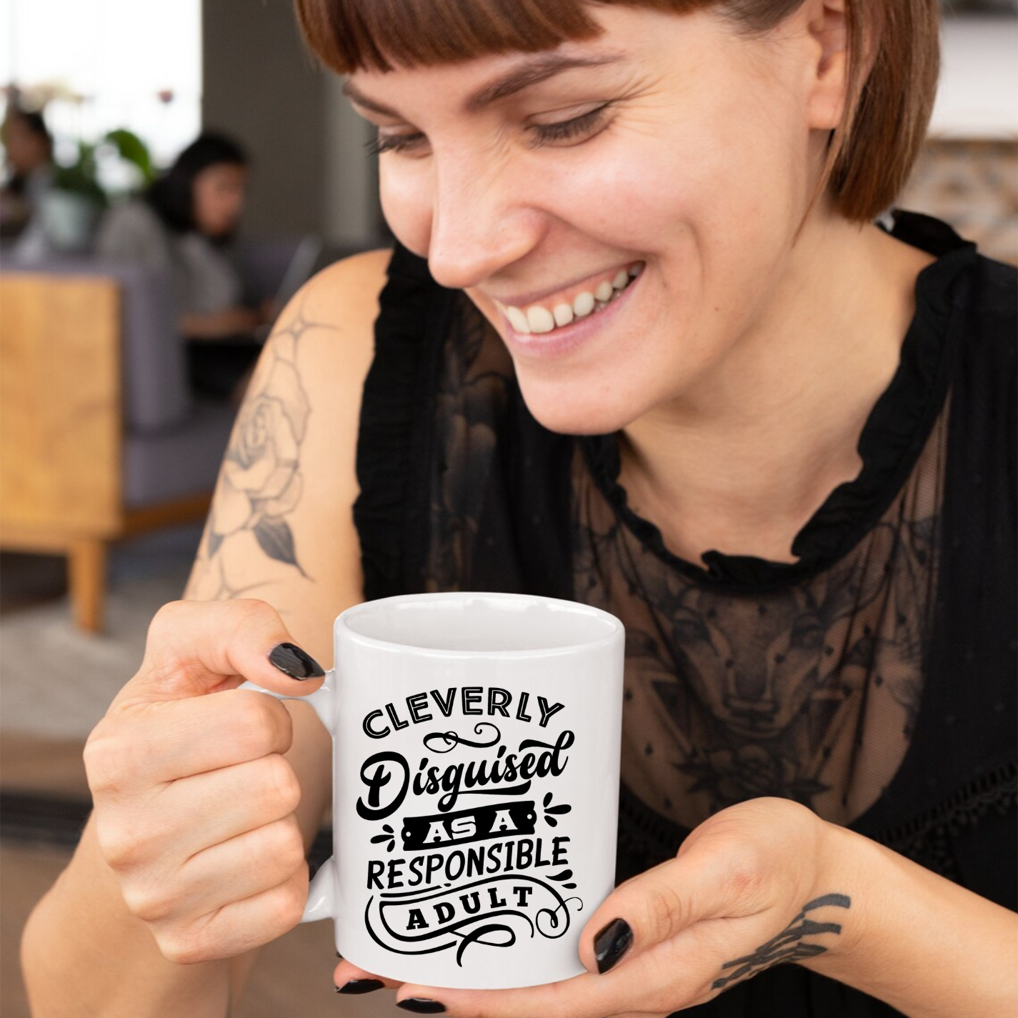 Cleverly Disguised as a Responsible Adult Mug, Fun Mug, Sarcastic Mug