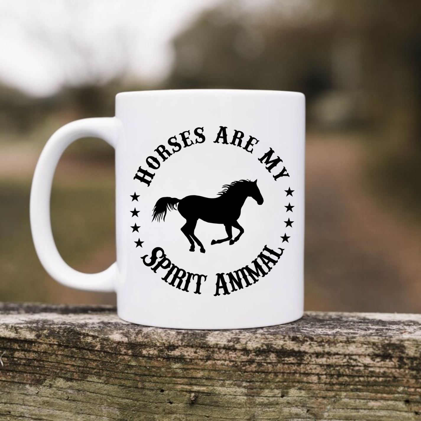 Horses are my Spirit Animal Mug, Horse Mug, Coffee Mug, 11 oz, 15 oz