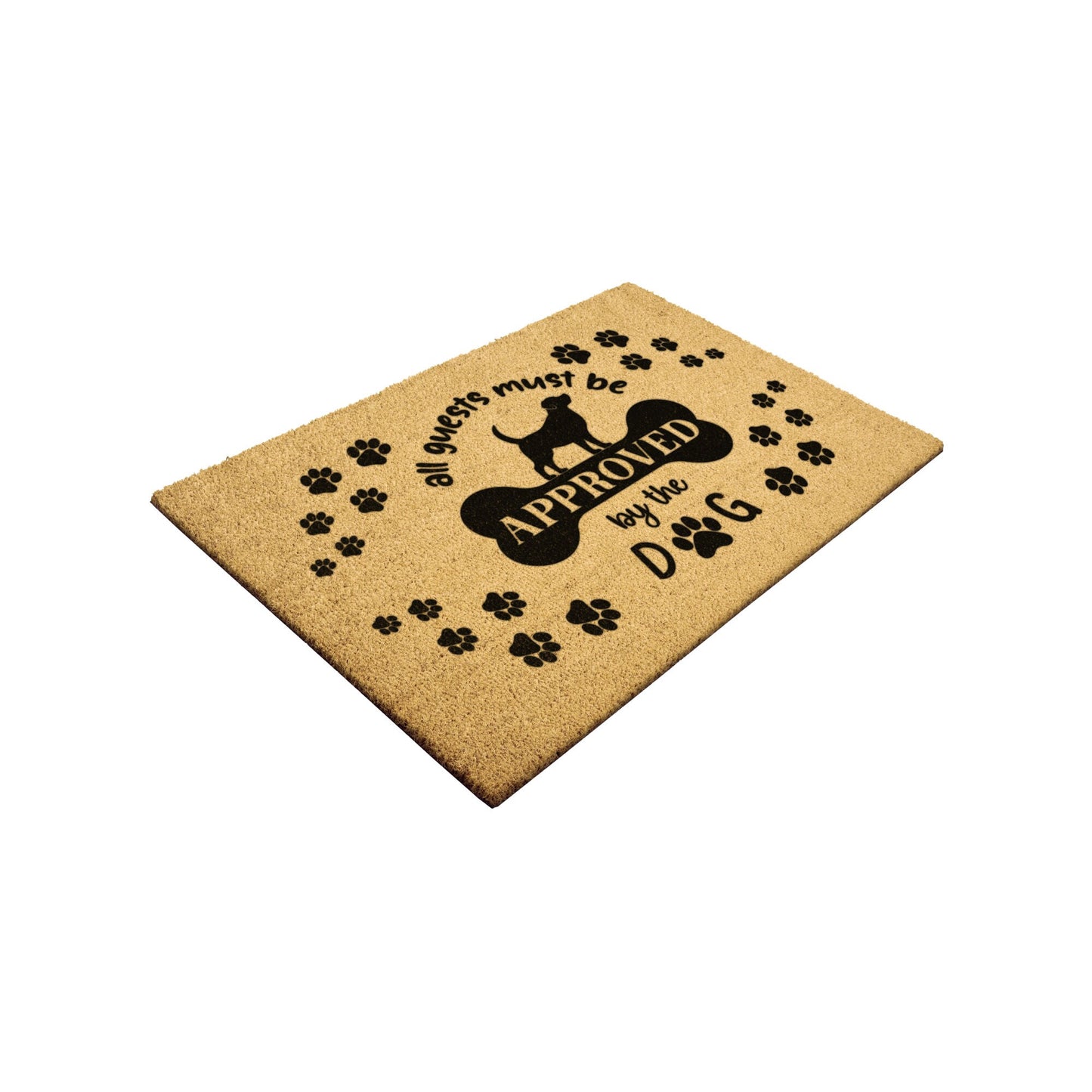 30X18 Dog Approved Door Mat, Door Mat, Front Door Mat, Outdoor Mat, Dog, fun door mat,