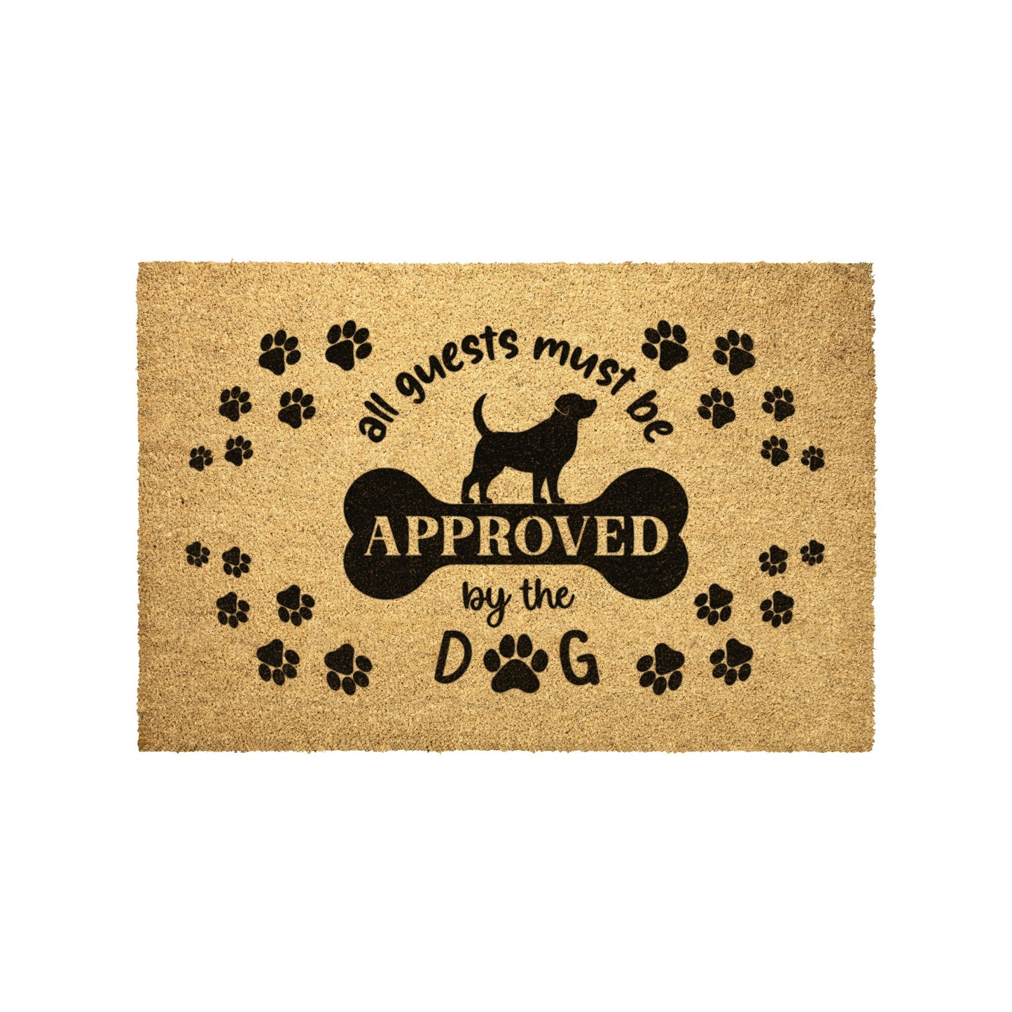 30X18 Dog Approved Door Mat, Door Mat, Front Door Mat, Outdoor Mat, Dog, fun door mat,