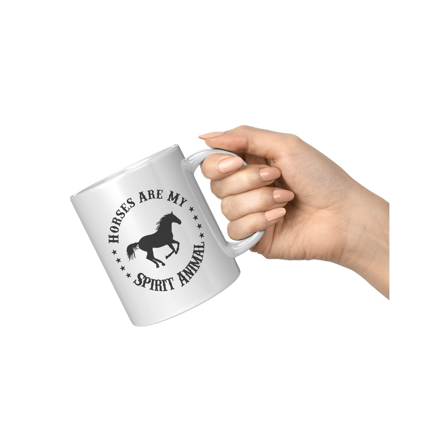 Horses are my Spirit Animal Mug, Horse Mug, Coffee Mug, 11 oz, 15 oz