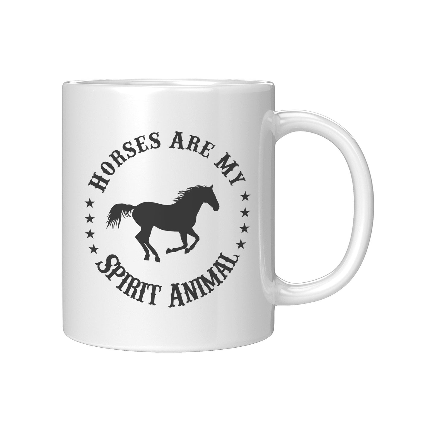 Horses are my Spirit Animal Mug, Horse Mug, Coffee Mug, 11 oz, 15 oz