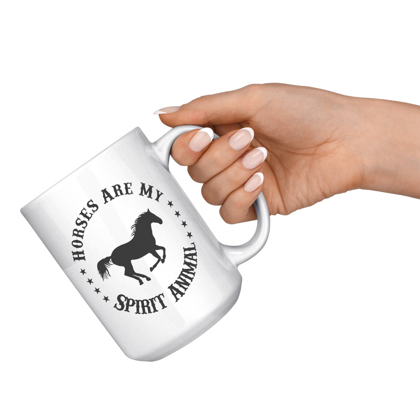 Horses are my Spirit Animal Mug, Horse Mug, Coffee Mug, 11 oz, 15 oz