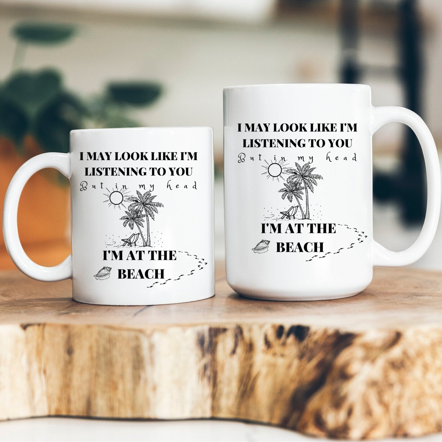 I'm at the Beach Mug, Coffee, Beach, Vacation