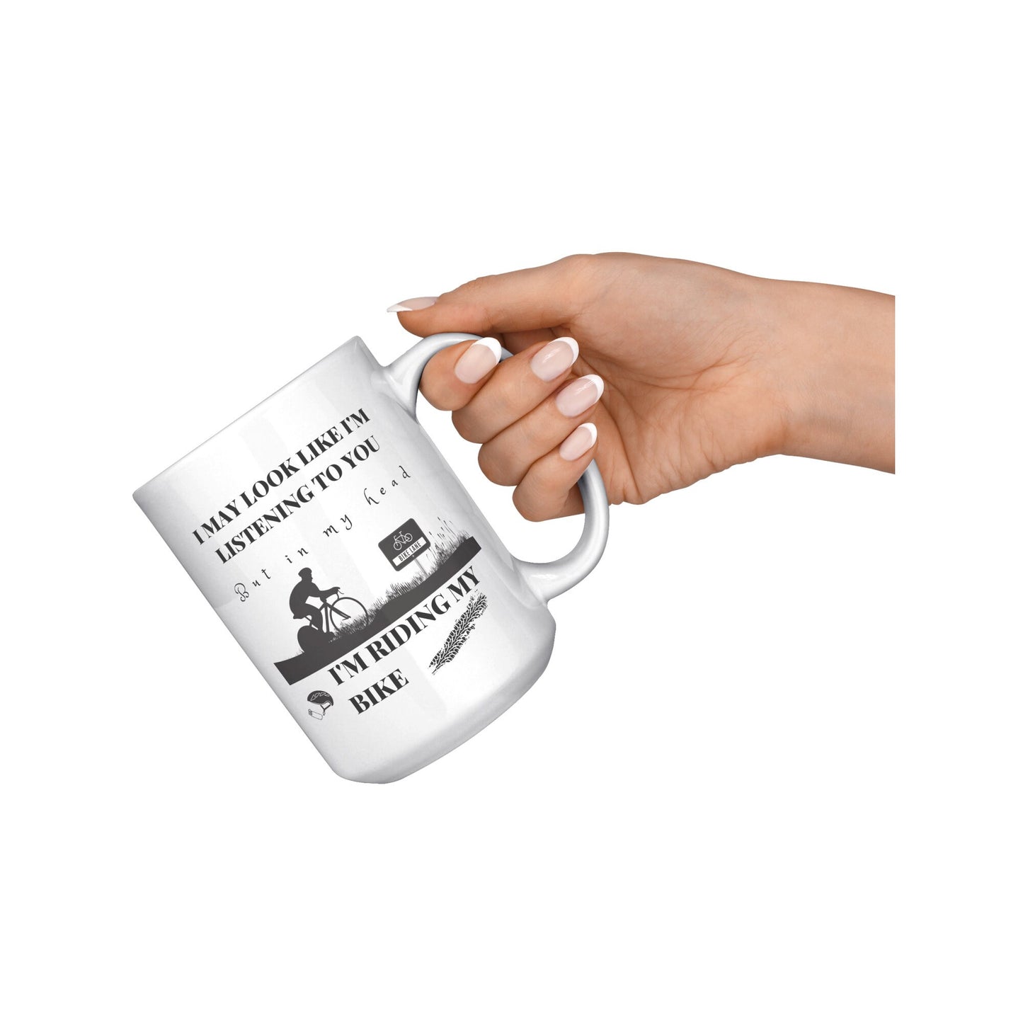 Riding my Bike, Bicycle, Sarcastic, Fun, 11 oz, 15 oz, Mug, Coffee