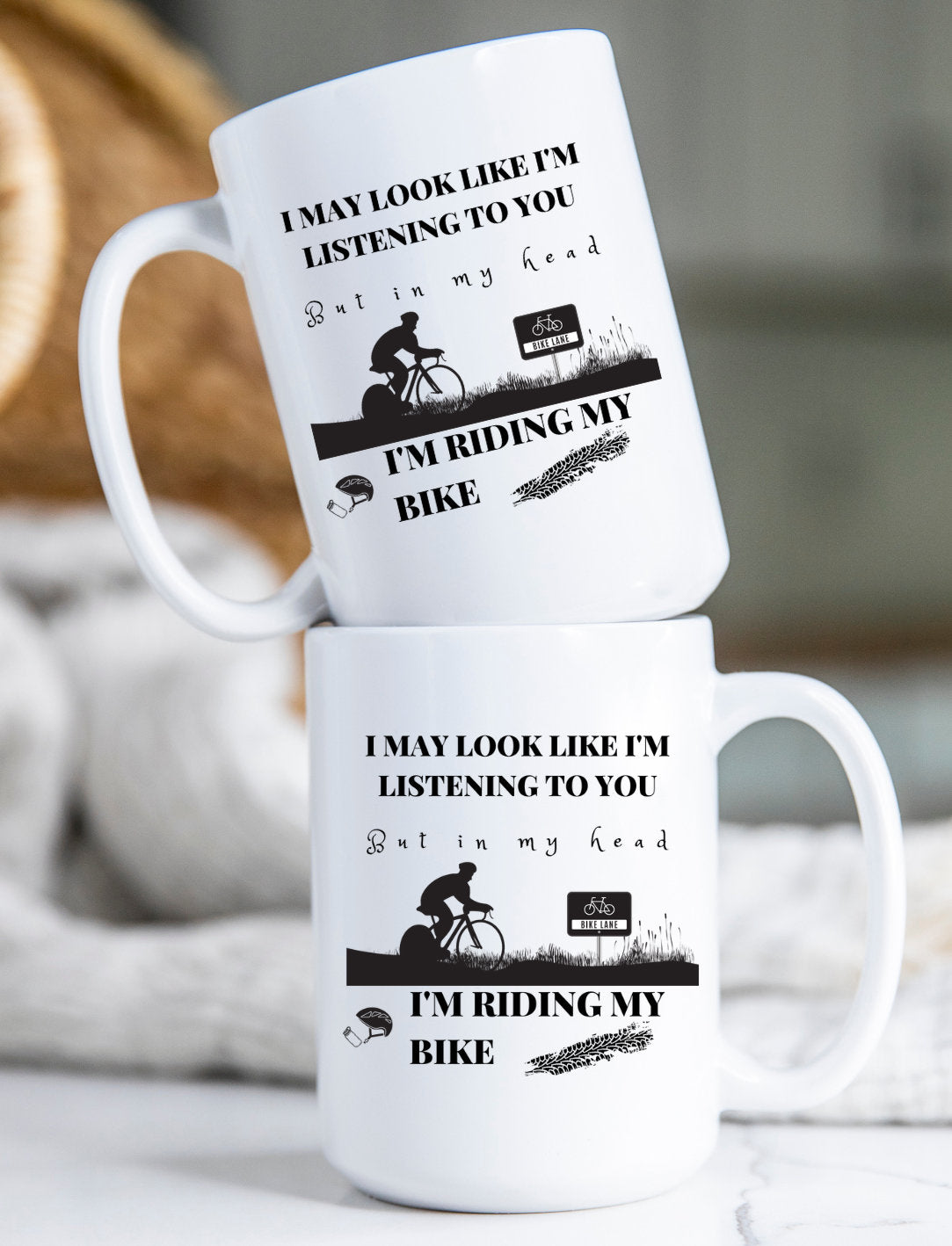 Riding my Bike, Bicycle, Sarcastic, Fun, 11 oz, 15 oz, Mug, Coffee