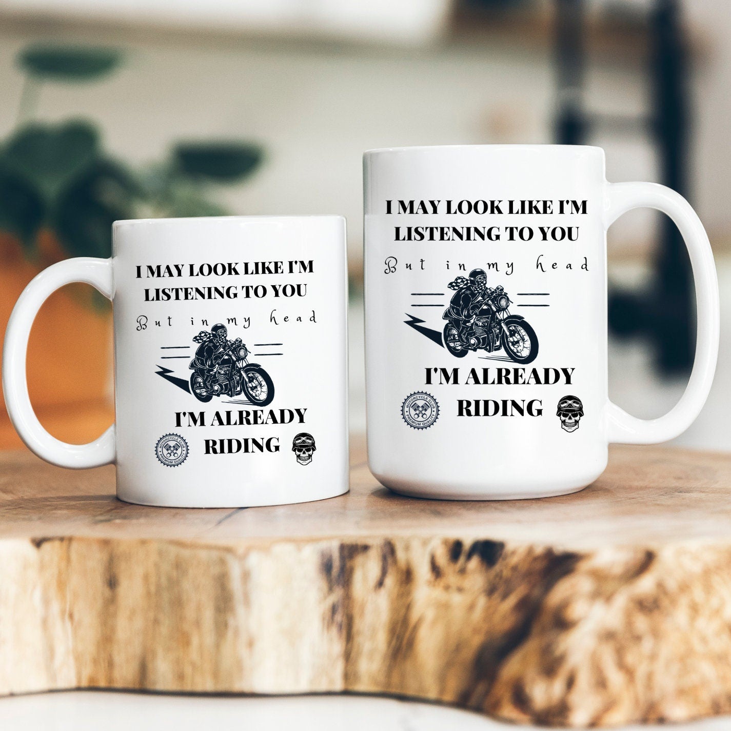 Already Riding, Motorcycle, Sarcastic, Fun, 11 oz, 15 oz, Coffee, Mug