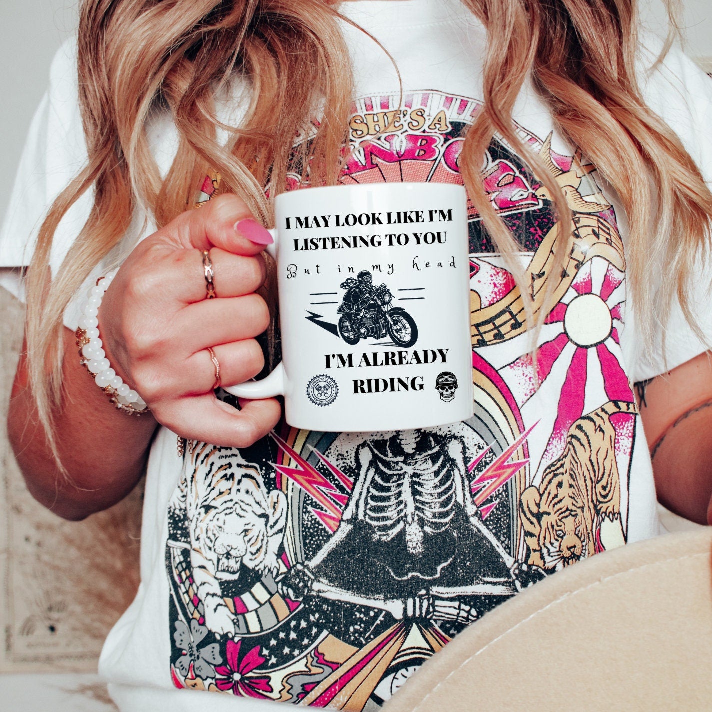 Already Riding, Motorcycle, Sarcastic, Fun, 11 oz, 15 oz, Coffee, Mug