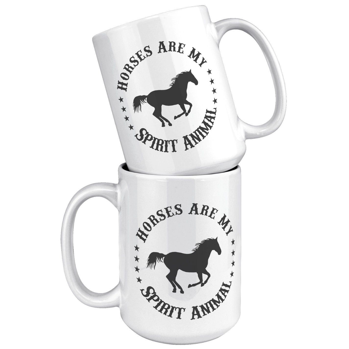 Horses are my Spirit Animal Mug, Horse Mug, Coffee Mug, 11 oz, 15 oz