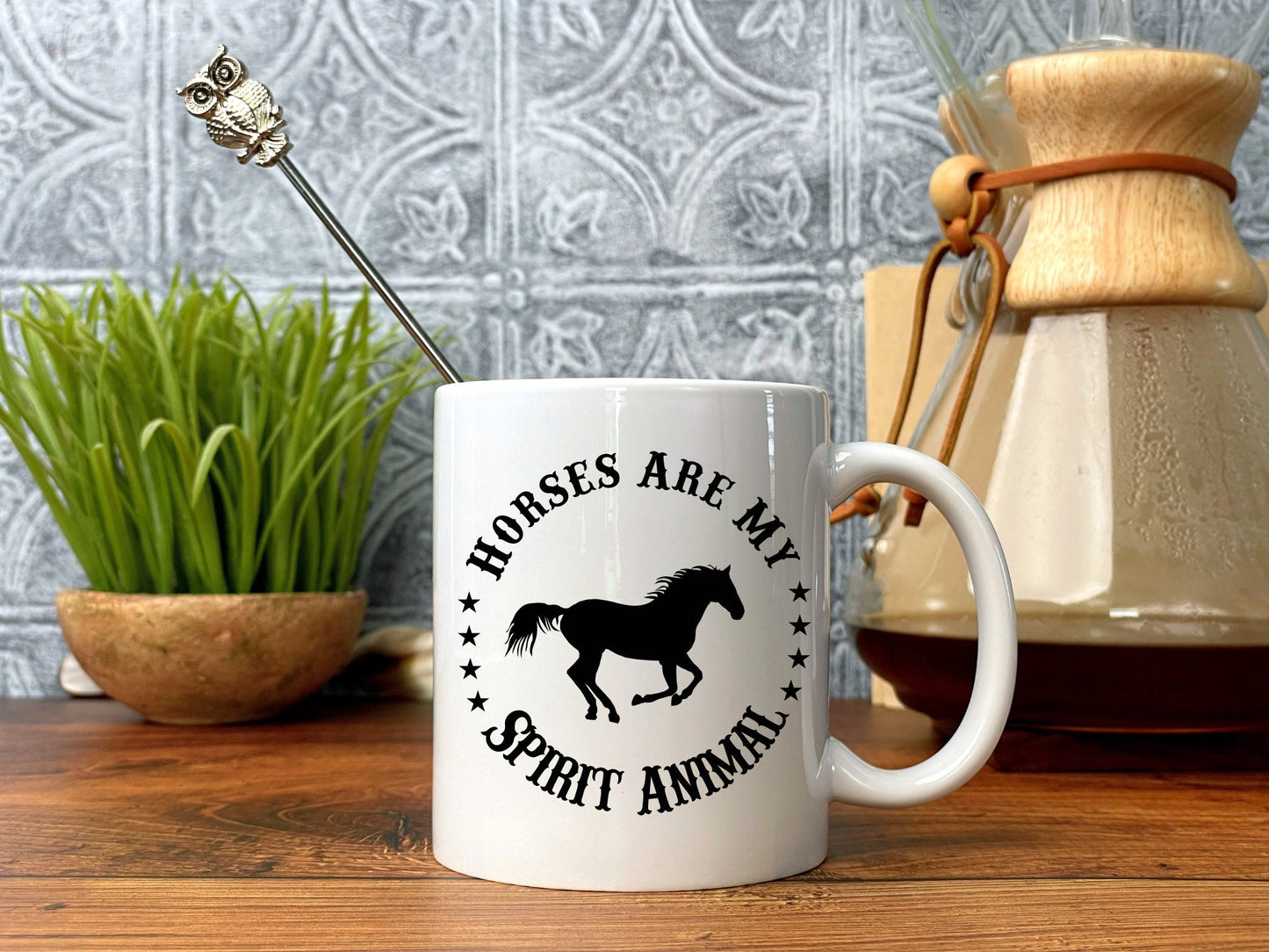 Horses are my Spirit Animal Mug, Horse Mug, Coffee Mug, 11 oz, 15 oz