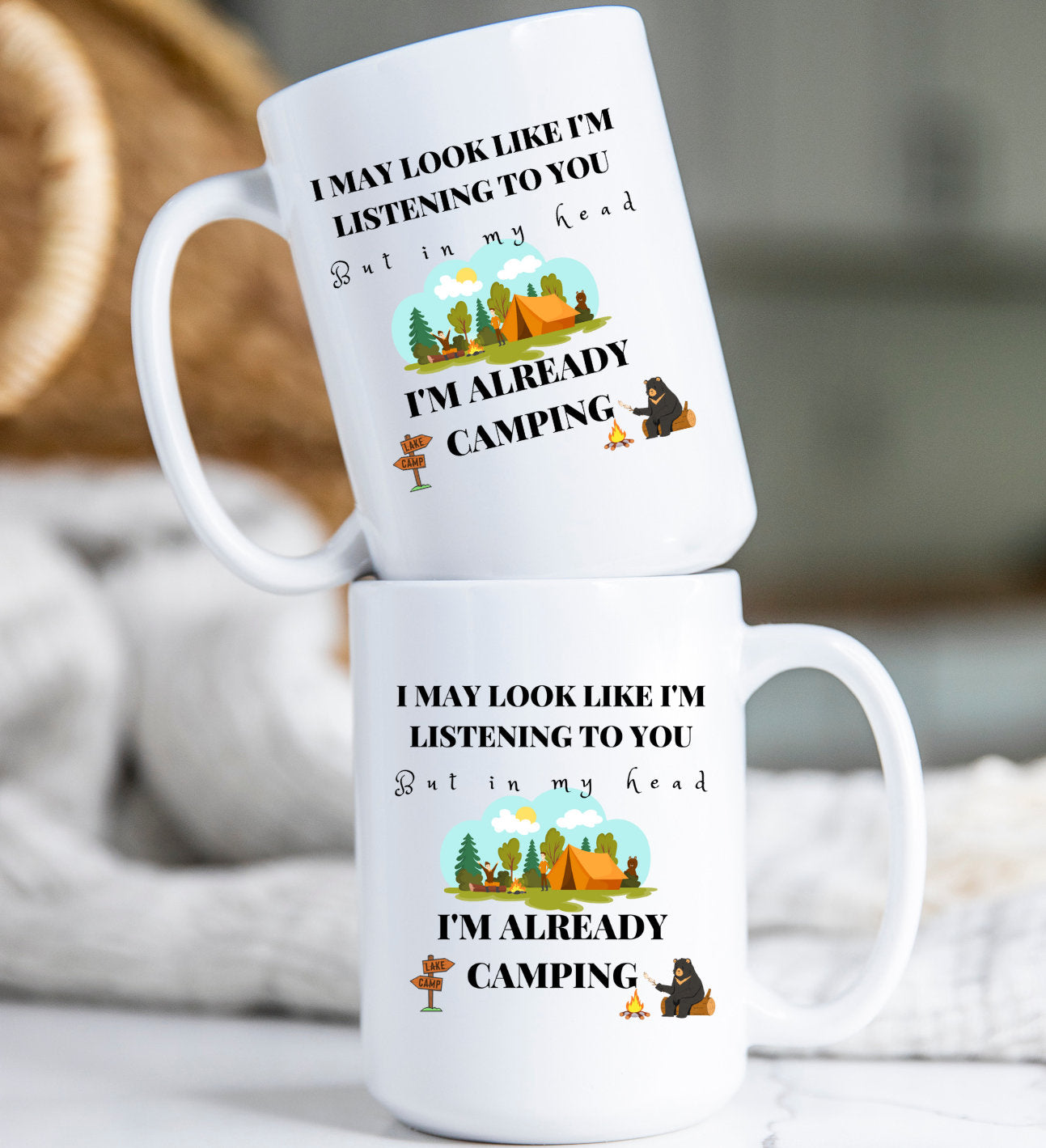 Already Camping Mug, Coffee, 11 oz, 15 oz, Summer, Fun, Sarcastic