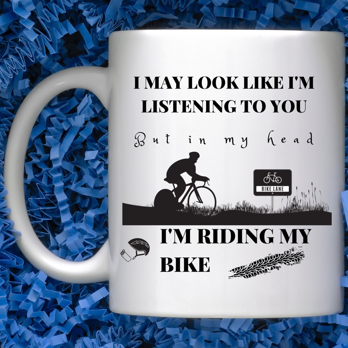 Riding my Bike, Bicycle, Sarcastic, Fun, 11 oz, 15 oz, Mug, Coffee
