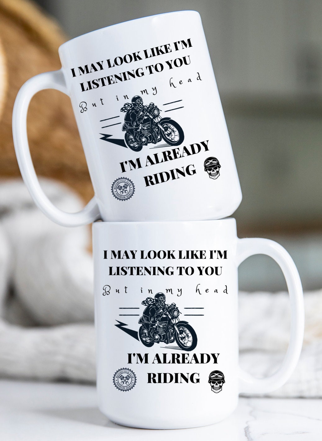 Already Riding, Motorcycle, Sarcastic, Fun, 11 oz, 15 oz, Coffee, Mug
