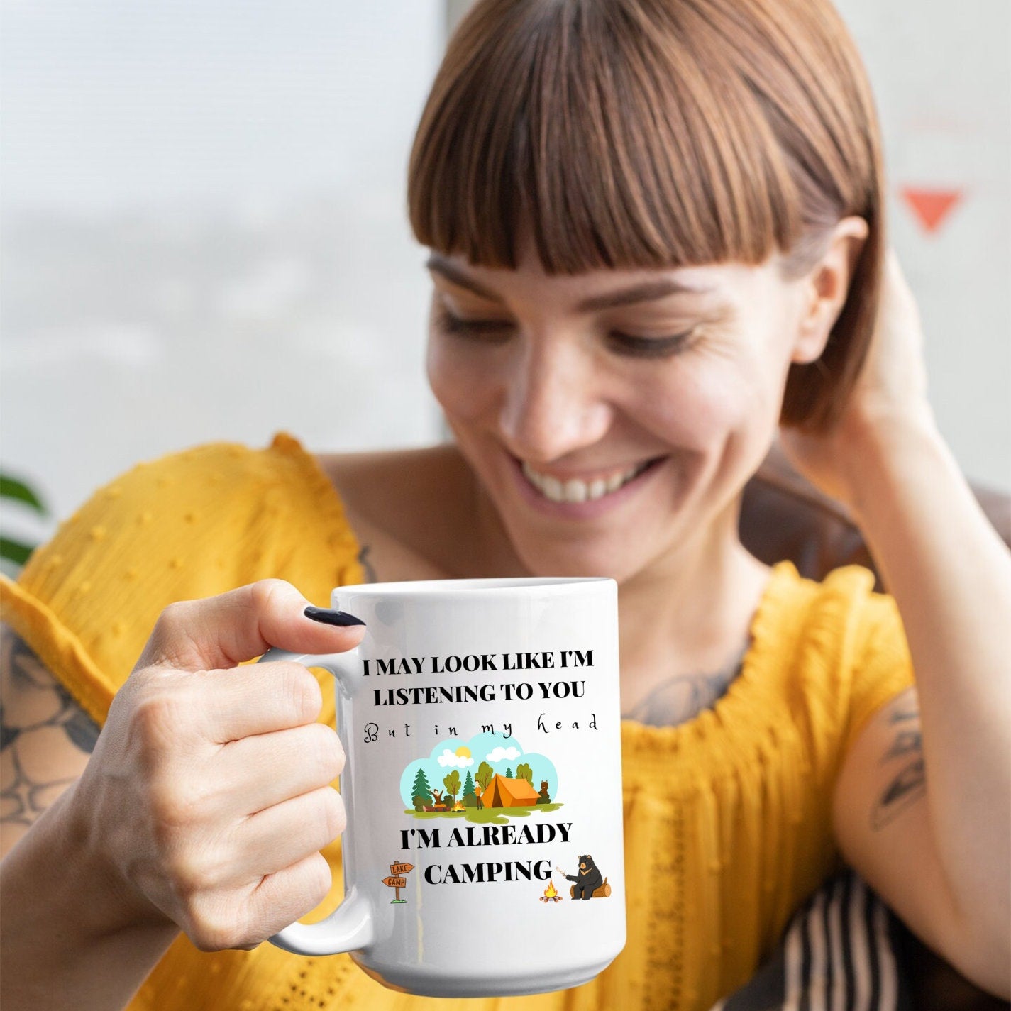 Already Camping Mug, Coffee, 11 oz, 15 oz, Summer, Fun, Sarcastic