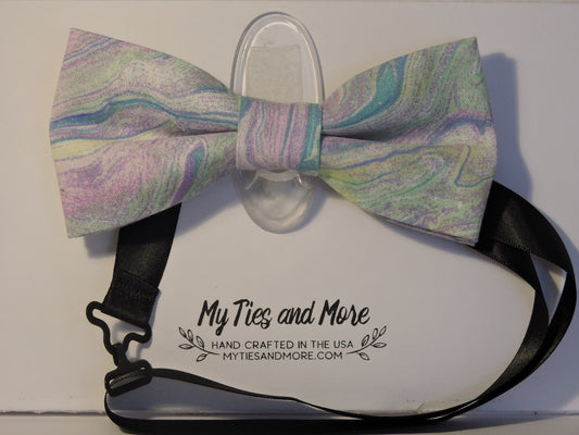 Pastel Waves Bow Tie