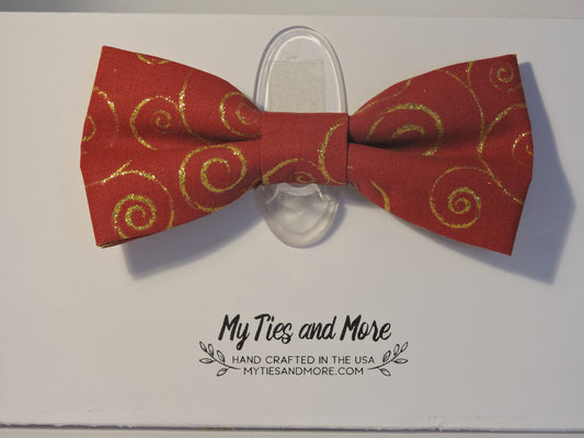 Red & Gold Bow Tie