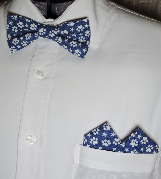 Dog Print Bow Tie