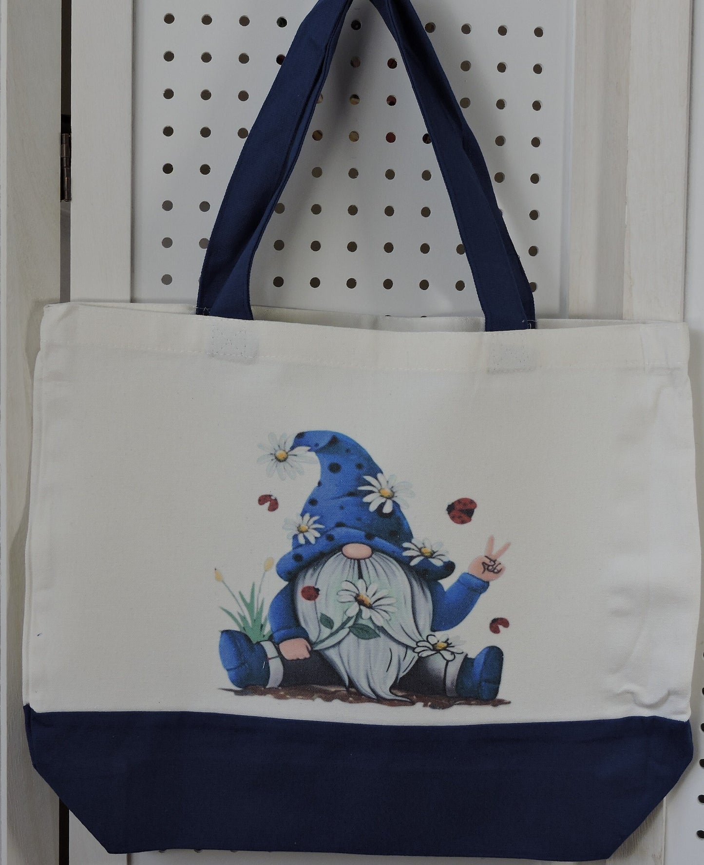 Tote Bags, Gnome Tote Bags, Colored Tote Bags, Happy Tote Bags, Large Tote Bags