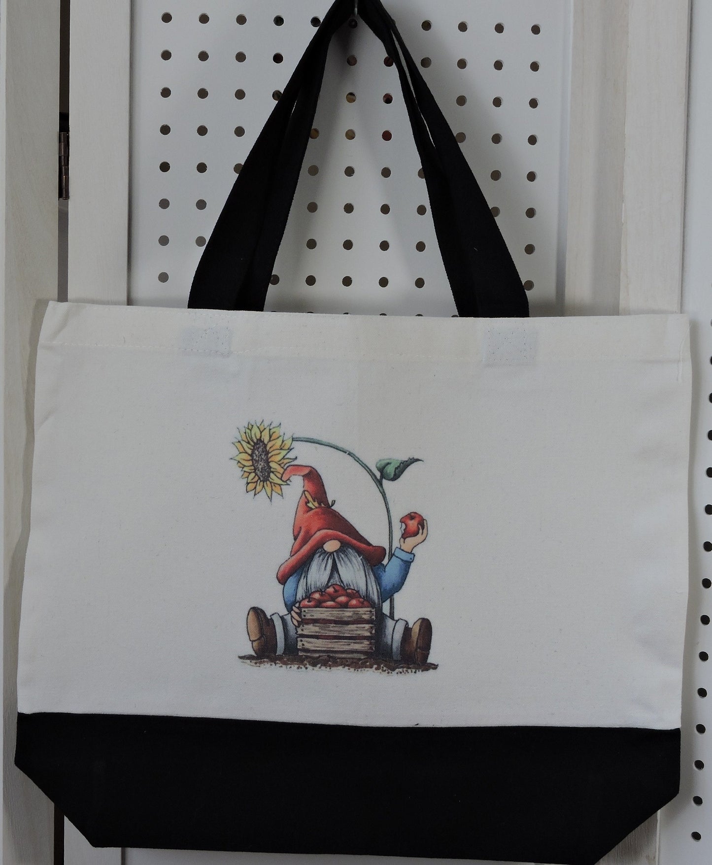 Tote Bags, Gnome Tote Bags, Colored Tote Bags, Happy Tote Bags, Large Tote Bags